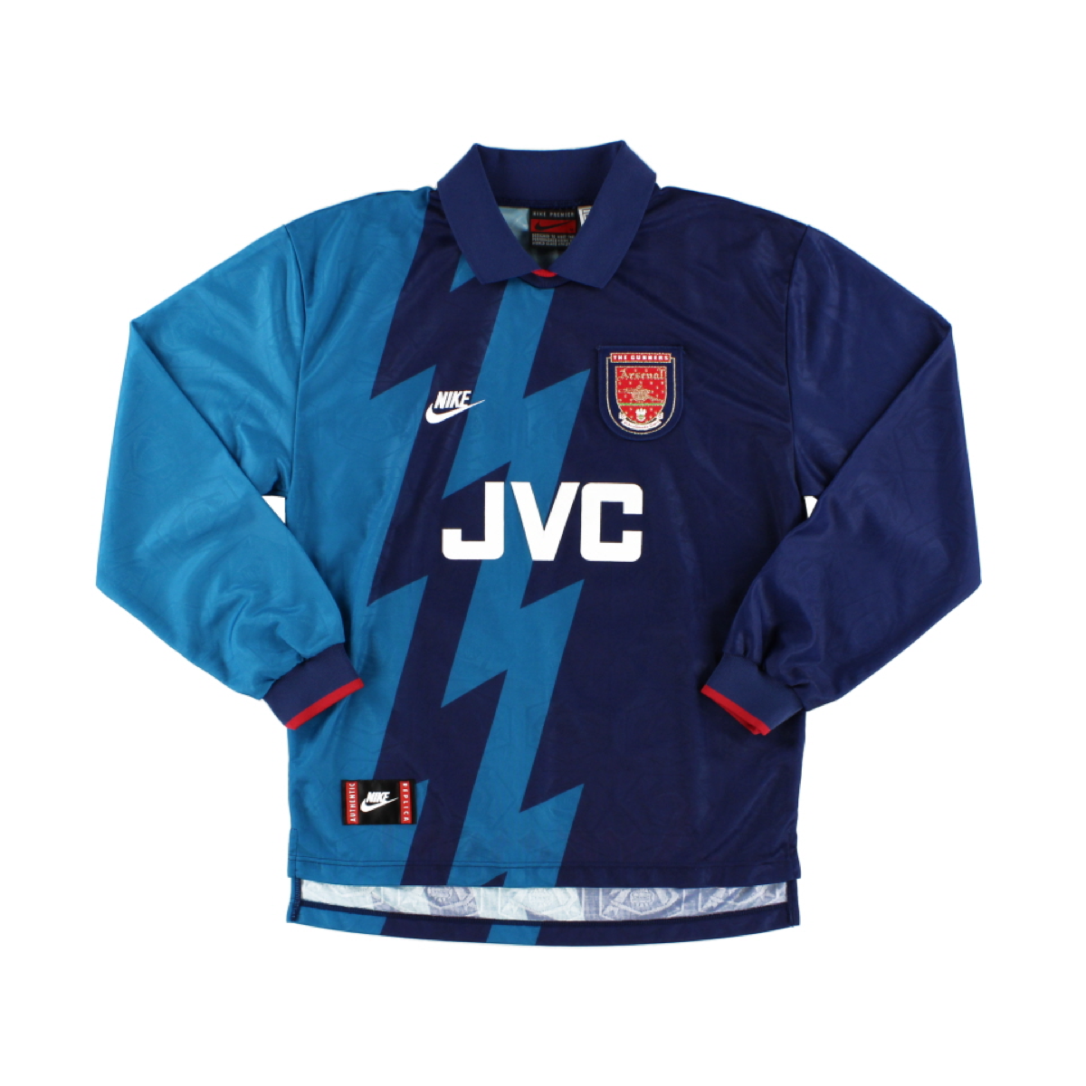 1995-96 Arsenal FC Langarm-Auswärtstrikot