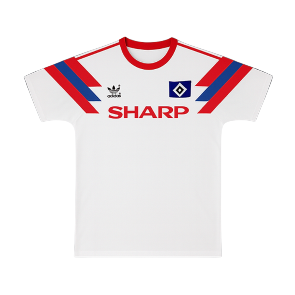 1990-91 Hamburger SV Heimtrikot