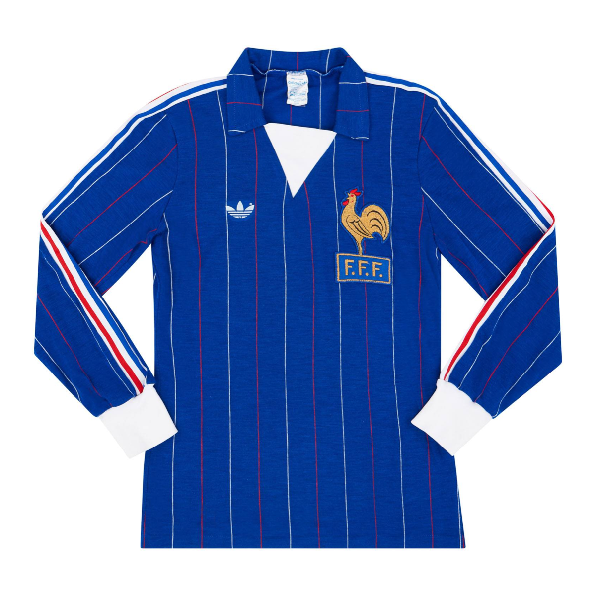 Camiseta de local de manga larga de Francia 1980-82