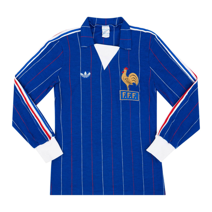 Camiseta de local de manga larga de Francia 1980-82