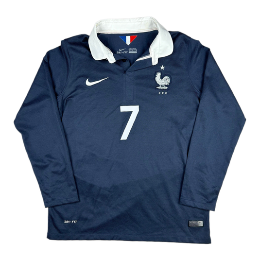 2014 Frankreich Heim Trikot Langarm