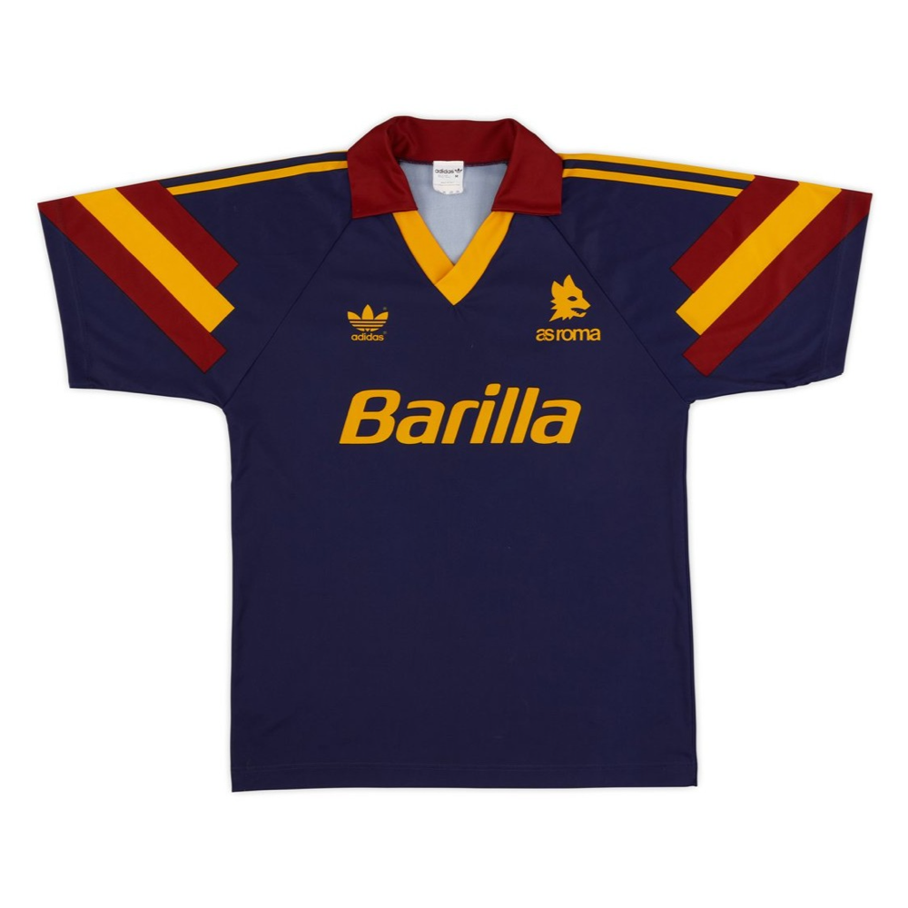 Camiseta de visitante de la AS Roma 1991-92