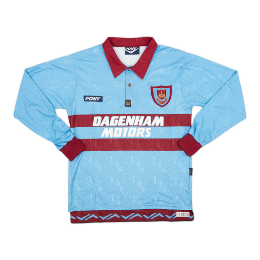 Camiseta de visitante de manga larga del West Ham United FC 1995-97