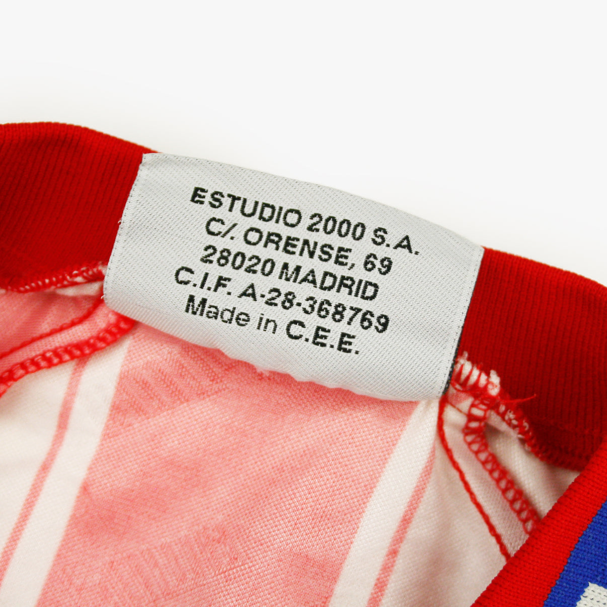 Camiseta de local del Atlético de Madrid 1995-96